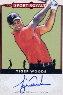 2013 Goodwin Champions Sport Royalty Autographs Tiger Woods #SRATW