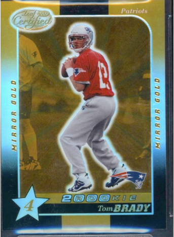 Tom Brady Autographed 2000 Leaf Certified Rookie Card #207 New