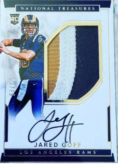2016 Panini National Treasures Jared Goff Rookie Autograph Patch /99 #101