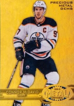 2020 Skybox Metal Universe Retro Precious Metal Gems Gold Connor McDavid #R-30 1/1 – $106,200