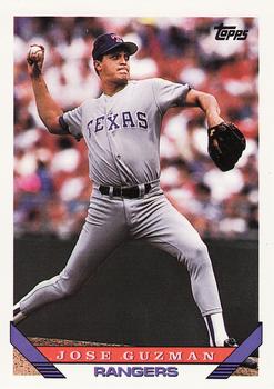 Jose Guzman autographed Baseball Card (Texas Rangers) 1988 Donruss #88
