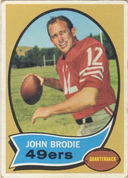 JOHN BRODIE SIGNED T/B SAN FRANCISCO 49ERS JERSEY TRISTAR 1970 NFL MVP