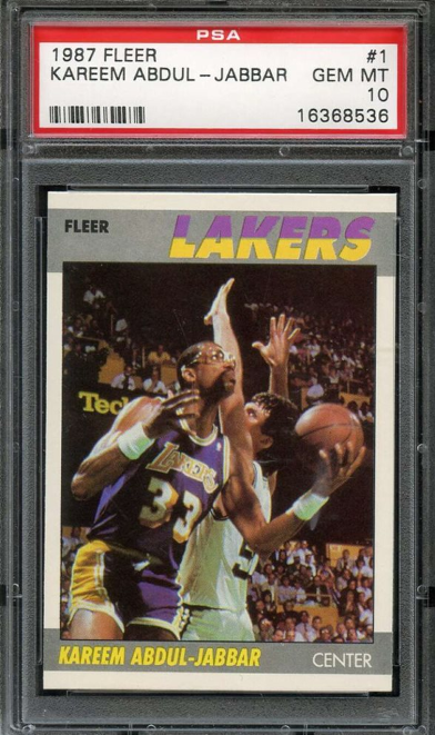 1987 Fleer Kareem Abdul Jabbar #1