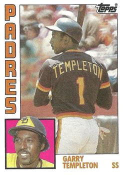 Autographed GARRY TEMPLETON San Diego Padres 1985 Donruss Card