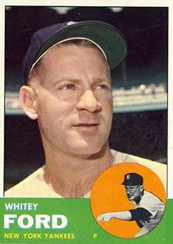 1957 Topps #25 Whitey Ford New York Yankees Baseball Card EX