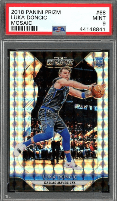 2018-19 Panini Prizm Mosaic Luka Doncic Rookie Card #68
