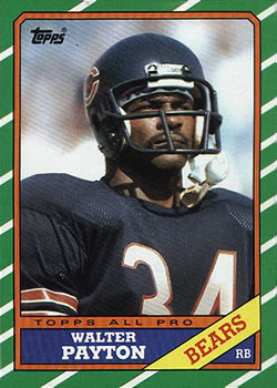 1987 Walter Payton Topps Football Card 46 Chicago Bears 