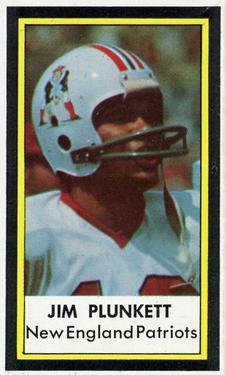 Jim Plunkett Signed New England Patriots 1972 Topps Rookie Card