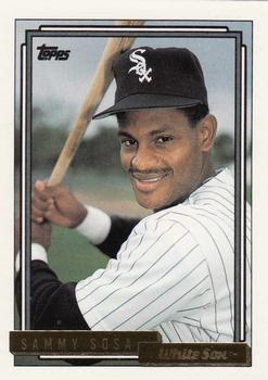 Sold at Auction: 1992 Topps #94 Sammy Sosa White Sox Baseball Card