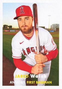 2021 Topps Update All Star Stitches Jared Walsh Jersey Relic Los Angeles  Angels