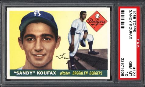 1955 Topps Sandy Koufax #123