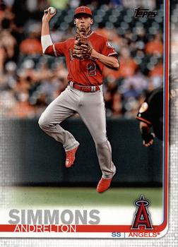 Andrelton Simmons Angels 2018 Topps Big League Baseball Gold Card