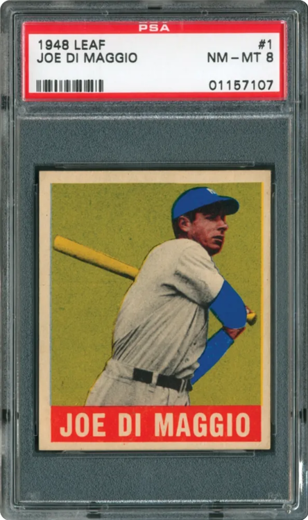 Top Vintage Joe DiMaggio Cards, Best & Most Valuable Card List