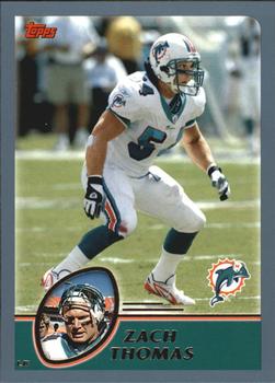 Zach Thomas football card (Miami Dolphins Legend Dallas Cowboys) 2008 Upper  Deck #98 at 's Sports Collectibles Store