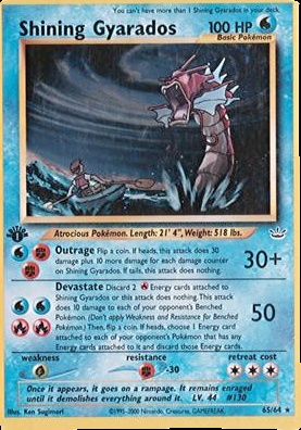 shiny gyarados pokemon card Red Gyarados 123/123 Heart Gold and Soul Silver Pokemon Card Near Mint main image 0