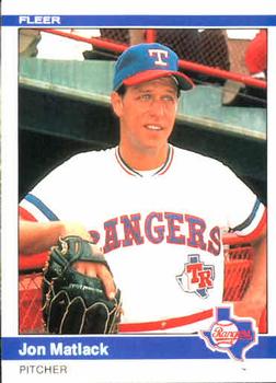 Jon Matlack signed Baseball Card (Texas Rangers) 1983 Topps #749