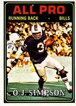 1979 Topps Football O.J. SIMPSON Card #170 SAN FRANCISCO 49ers