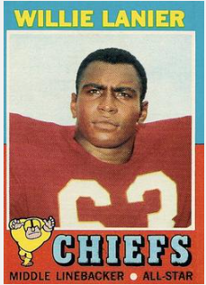 : Willie Lanier Swell HOF Football Greats Card-Kansas City Chiefs  : Collectibles & Fine Art