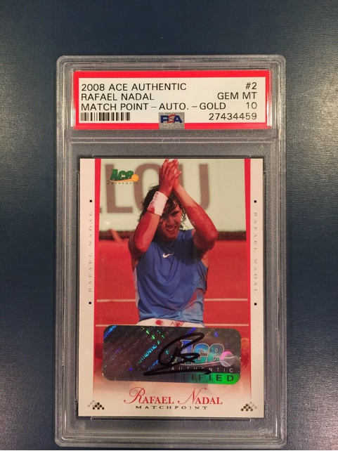 2008 Ace Authentic Matchpoint French Open Foil Rafael Nadal Gold #RG2