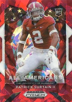 : 2021 PANINI PRIZM DRAFT PICKS PRIZMS RED WHITE AND BLUE #199 PATRICK  SURTAIN II ALL AMERICAN FOOTBALL NFL : Collectibles & Fine Art