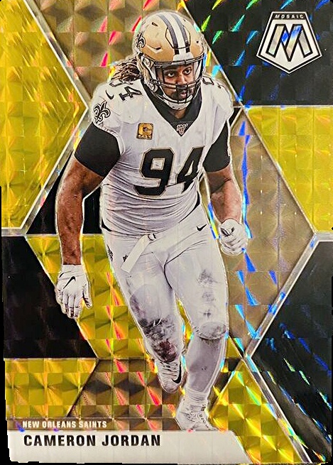 2022 Panini popular Mosaic Football Cameron Jordan Prizm Honeycomb SP Saints NFL