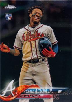 Ronald Acuna Jr. 2018 Topps #83-13 1983 Throwback SP Rookie Card PGI 1 —  Rookie Cards