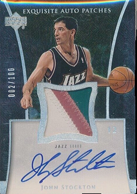 John Stockton サイン入りカード JazzJohn Stockton サイン入りカード