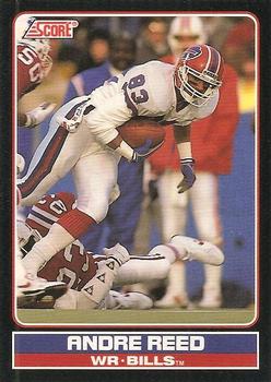 1990 BILLS Andre Reed signed card Pro Set Pro Bowl #366 AUTO