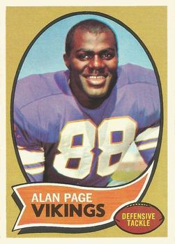 Alan Page Autographed Signed HOF Minnesota Vikings Autograph Auto Goal Line  Art Card Beckett