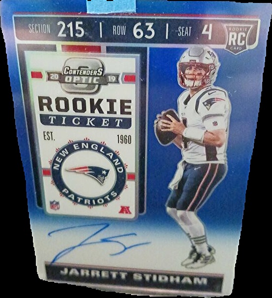 Hotsell 2019 Contenders Jarrett Stidham ON CARD Auto RC Autograph Helmet Variation nfl