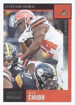 2020 Panini Mosaic Red Choice Nick Chubb 47/80 Cleveland Browns #53