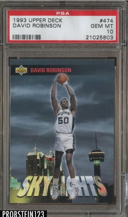 1993 Upper Deck David Robinson #474