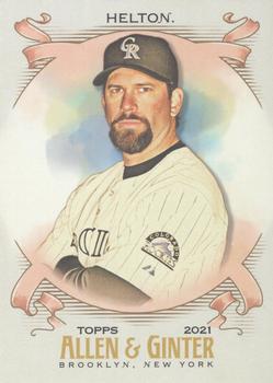 Todd Helton player worn jersey patch baseball card (Colorado Rockies) 2001  Topps Stars Game Gear #TSRTH