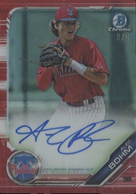 Alec Bohm Cards: Values, Rookies | Collectibles.com