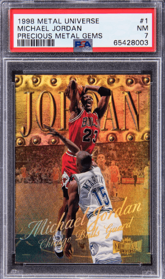 1998-99 Metal Universe Precious Metal Gems Michael Jordan #1 - $192,000