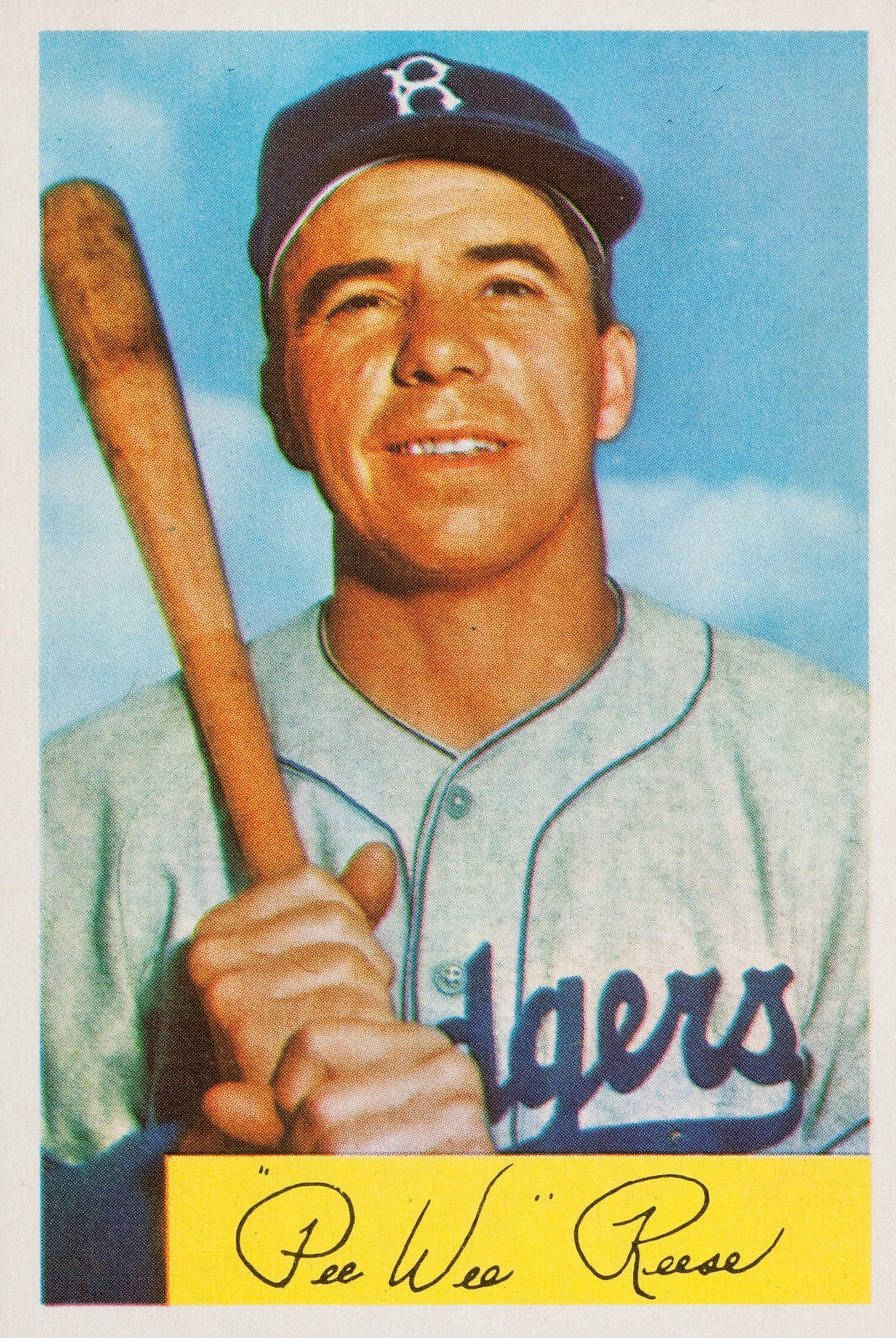 Lot - 1952 Bowman #8 Pee Wee Reese Brooklyn Dodgers Baseball Card