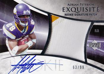 2007 Upper Deck Adrian Peterson Promotional Star Rookie Exclusives