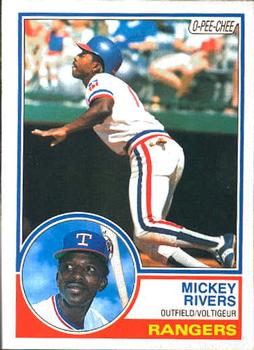 1985 MICKEY RIVERS OPC #371 O-PEE-CHEE RANGERS *G2169 - OPC Baseball.com