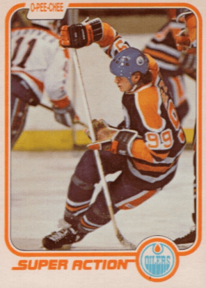 1981 O-Pee-Chee Oilers Wayne Gretzky Super Action #125