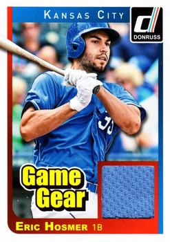 Eric Hosmer player worn jersey patch baseball card (Kansas City Royals)  2018 Donruss #R84EH