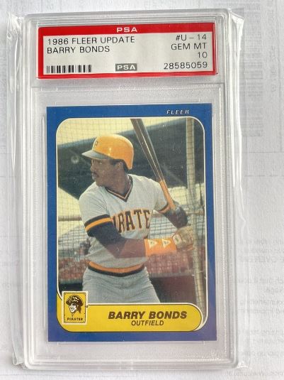 1986 Fleer Update Barry Bonds #14