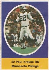 : 1973 Topps # 380 Paul Krause Minnesota Vikings (Football Card)  EX/MT Vikings Iowa : Collectibles & Fine Art