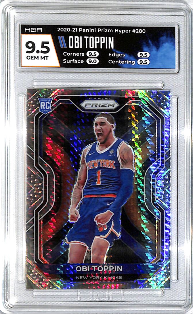 2020 Panini Prizm Hyper Prizms #280 Obi Toppin Value
