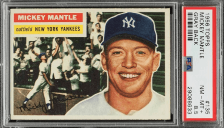 1956 Mickey Mantle Topps #135